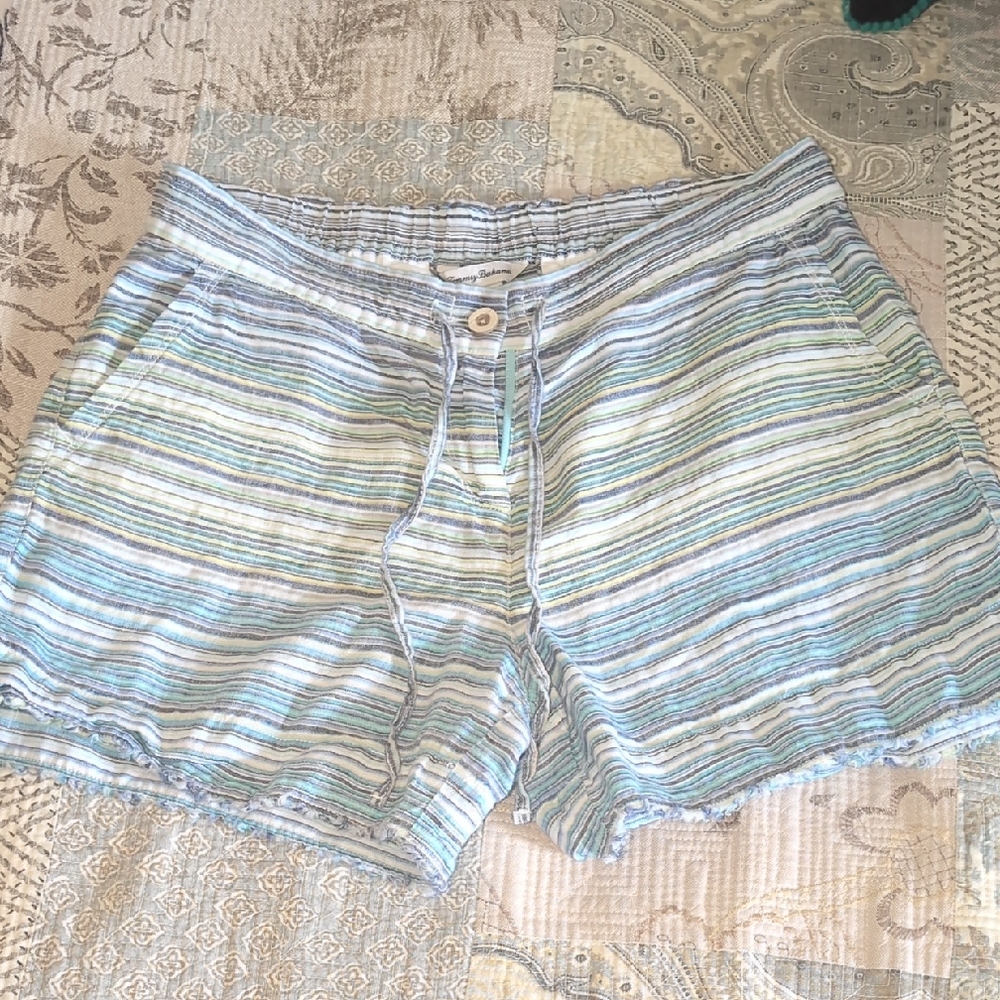 Tommy Bahama Blue and Green Bermuda Shorts
